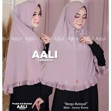 Promo Aali Collection Bergo Rempel Jersy Korea Diskon 23% Di Seller  Immortal Store