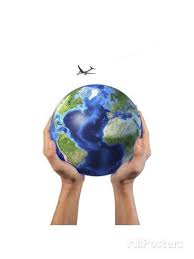 Man S Hands Holding The Planet Earth With A Jet Aircraft Flying Above Posters Allposters Com In 2021 Canvas Art Art Print Display Art Prints