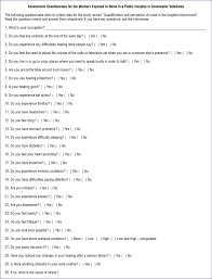 Noise Level Measurement And Its Effects On Hospital