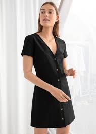 Hourglass Cotton Blend Mini Dress Black Mini Dresses Other Stories Mini Dress Casual Mini Dress Mini Dresses Summer
