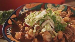 Red Pozole With Traditional Garnishes Pozole Mexican Food Recipes Pati S Mexican Table Recipes