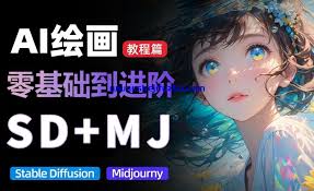 AI绘画教程】从MJ到SD，九周零基础精通AI各类绘画，含MJ基础至SD ...