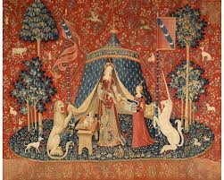 Musée National Du Moyen âge Thermes Et Hôtel De Cluny The Lady And The Unicorn Art Print Unicorn Tapestry Medieval Etsy In 2020 Unicorn Tapestries Medieval Tapestry Unicorn Art