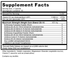 cb1 weight gainer from a supplement