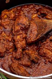 One is a crispy skin, and two is the juicy, delicious meat. African Chicken Stew Precious Core