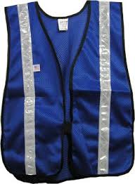 Incident command vests for public safety officials are blue, red, black, and white. Soft Mesh Royal Blue Safety Vests With Silver Stripes Buy Online In Guernsey At Guernsey Desertcart Com Productid 7974775