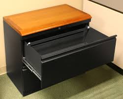 Painted wooden file cabinet (portland). Lateral File Cabinet With Premium Wood Top Caretta Workspace