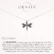 Wisdom Luck Victory Dragonfly Sterling Silver And Silver Plated Necklace Small Dragonfly Charm Necklace Dragonfly Jewelry Dragonfly Jewelry Necklace