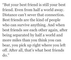 Best friends are people who make your problems their problems, just so you don't have to go through them alone. But Your Best Friend Is Still Your Best Friend Even From Half A World Away Distance Friend Quotes Distance My Best Friend Quotes Best Friend Quotes Distance