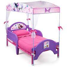 Wayfair.com has been visited by 1m+ users in the past month Delta Children Disney Minnie Mouse Canopy Toddler Bed In Pink Bed Bath Beyond