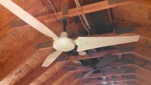 The industrial hampton bay black ceiling fan features powerful 188 mm x 18 mm motor and 3 plastic blades that provide up to 9,602 cfm airflow for highly efficient air movement in indoor industrial environments. Hampton Bay Commercial Electric Gossamer Wind 60 Industrial Fan Youtube