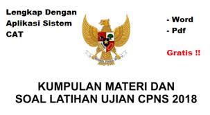 Contoh Soal Tes Cpns 2018 File Format Pdf Dan Word Aplikasi Cat Aplikasi Latihan Pecahan