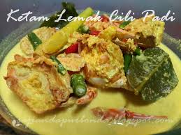 Kisar halus ataupun tumbuk cili padi bersama kunyit hidup hingga lumat. Kitchen Mak Tok Sajian Dapur Bonda Ketam Lemak Cili Padi Menggunakan Santan Sawit Khalis Lebih Lemak Dan Berkrim