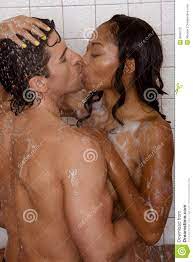 Love Kiss Couple Naked Man and Woman in Shower Stock Image - Image of  bubbles, girlfriend: 9589753