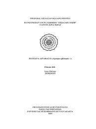 Entdecke rezepte, einrichtungsideen, stilinterpretationen und andere ideen zum ausprobieren. Proposal Magang Arjuna Flora Umy
