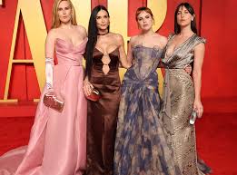 Emma Stone & Husband Dave McCary Show Rare PDA With Oscars Party Kiss