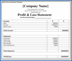 Profit And Loss Statement Excel Format Simple Business Guru