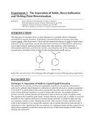 experiment 3 the separation of solids recrystallization and