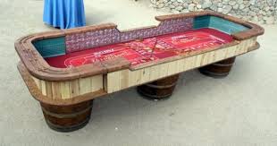 Old West Craps Table Poker Room Western Theme Coffee Table