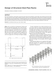 Tubes of six 12 rods per package. Design Of Structural Steel Pipe Racks Part 1 Pipe Fluid Conveyance Structural Steel