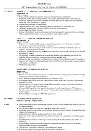 telecommunications technician resume