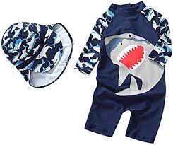 Amazon Com Yober Baby Boys Kids Swimsuit One Piece Toddlers Zipper Bathing Suit Swimwear With Hat Rash Guard Surfing Suit Upf 50 Fba Clothing Shoes Jewelry