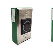 Wave Switches Touch-Free Infrared Exit Button (3.39") - Stainless Steel W/  Adjustable Sensor & LED Access Panel