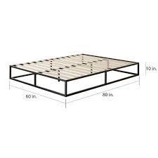 For two adults, a full only gives you 27 inches of space each, which is likely not enough for most people to rest comfortably throughout the night. Priage By Zinus Platforma Metal 10 Inch Queen Size Bed Frame On Sale Overstock 13455537