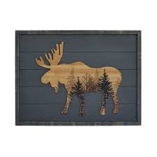 Set of 3 deer, bear, moose vases woodland animal vases, mason jar vases, ( flowers not included) rustic vases, cabin decor, lodge decor, crystolscountrykraft. Millwood Pines Forest Moose Wood Wall Decor Reviews Wayfair