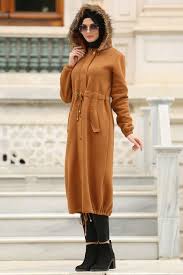 Neva Style Beli Buzgulu Kurklu Taba Tesettur Kap 15360tb Tesetturisland Com Moda Trendler Mont