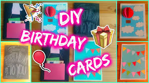 A homemade birthday card for a mom, dad, grandparent, aunt or uncle can be the most favourite gift received! Diy 4 Easy Birthday Card Ideas Youtube
