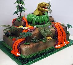 Vorlage dina4 trex dino kuchen. T Rex Dinosaur Cake With Volcano Peepsburgh