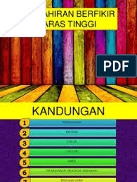 Buku panduan pentaksiran pdf secured. Kemahiran Berfikir Aras Tinggi