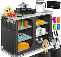 Outdoor Portable Collapsible Camping Cupboard Folding ...