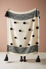 Black And White Throw Blanket With Tassels Absolutely Obsessed With This Cute Black And White Tassel Throw From Anthropologie The Shape Study Thro Anthropologie Home Anthropologie Blanket Throw Blanket