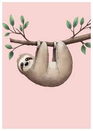 Sloth Wall Art Nursery Print Children S Prints Kids Etsy Sloth Art Sloth Drawing Cute Sloth Pictures