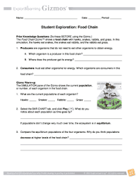 In this ecosystem consisting of hawks, snakes, rabbits and grass, the population of each species can be studied as part of a food chain. Fillable Online Food Chain Flipped Out Science With Mrs Thomas Fax Email Print Pdffiller
