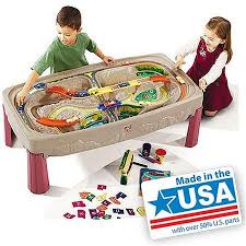 Step2 Deluxe Canyon Road Play Train Table Walmart Com Toy Train Train Table Train Set