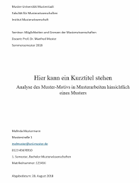 Deckblatt Zur Hausarbeit 10 Tipps 5 Vorlagen Fur Den Perfekten Ersten Eindruck