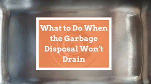 What To Do When The Garbage Disposal Won T Drain Benjamin Franklin Plumbing Inc