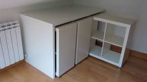 Make A Compact Rolling Library With Two Pieces Of Ikea Furniture Furniture Hacks Ikea Furniture Diy Furniture