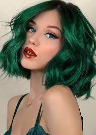 Brightest Green Hair Colors To Show Off In Year 2020 Green Hair Arctic Fox Hair Color Green Hair Colors
