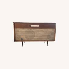 Mid century modern sideboard or console with burlwood inlay by romweber. Mid Century Modern Webcor Stereo Console Aptdeco
