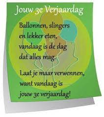 Jouw 3e Verjaardag Met Ballonnen Slingers En Lekker Eten Verjaardagsgedichten Verjaardagswensen Grappig Verjaardagswensen
