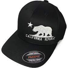 California Flag Flexfit Baseball Hat California Republic Clothes