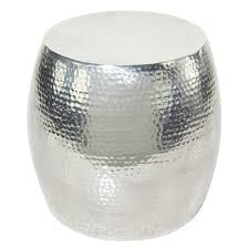 Shop our selection of accent tables for sale to get the best deals and free shipping! Round Hammered Silver Metal Accent Table Silver Olivia May Target