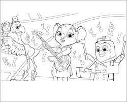 Pip the penguin and freddy the flamingo are two birthing birds in training with the t.o.t.s. 7 T O Ts Coloring Pages Ideas Coloring Pages Disney Junior Coloring Sheets