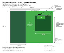 The minimum space required to set up most golf simulators is 10'w x 10'l x 8.5'h. Raumbedarf Indoor Golf Golfsimulator Kaufen