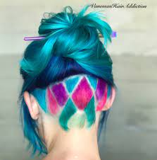 21 Colourful Undercut Hair Designs For Women Undercut Hairstyles Hair Designs Undercut Hair Designs