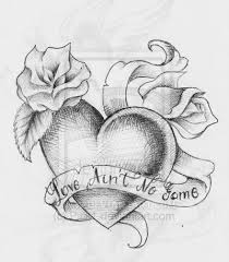 Heart Tattoo Design By Pick1 On Deviantart Heart Tattoo Designs Art Sketches Heart Drawing